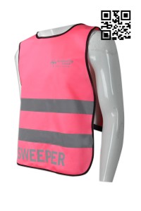 D211  訂購工業反光背心 設計反光條背心  龜背 螢光粉紅 跑步比賽 工作人員 反光背心 來樣訂造反光背心 工業制服製衣廠